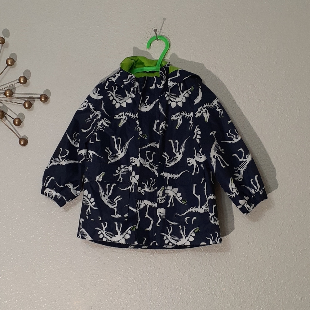 Carters blue dinosaur  rain jacket size 18 months